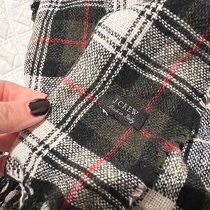 J.Crew plaid wool blanket scarf